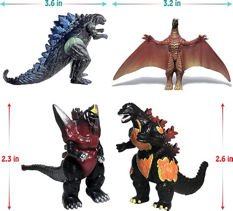 Buy Twcare Set Of 10 Godzilla Toys Movable Joint Action Figures King
