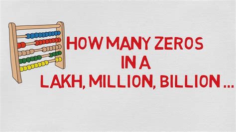 How Many Zeros In Million Billion Trillion Vlogboard Youtube