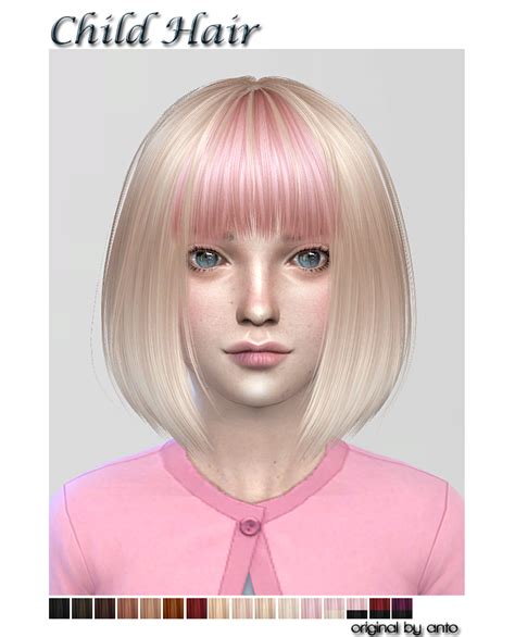 Sims 4 Ccs The Best Hair For Child By Shojoangel