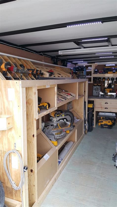 Pin By Brandon Smith On Tool Trailer Ideas Trailer Shelving Work
