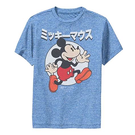 Disneys Mickey Mouse Boys 8 20 Kanji Vintage Logo 1928 Graphic Tee