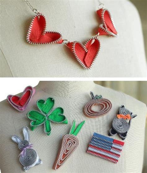 Express Your Creativity Zipper Crafts Jewelry