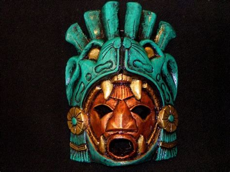 Aztec Jaguar Mask Large Aztec Warrior Mask Stone Jaguar Calendar