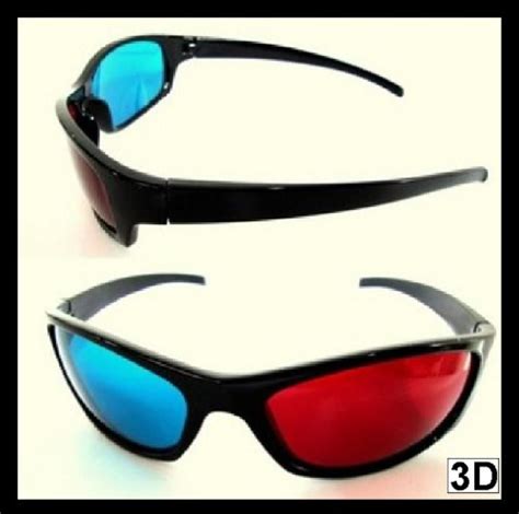 3d Plastic Glasses 2 Pair Red Blue Cyan Movies Games Red Cyan Plastic