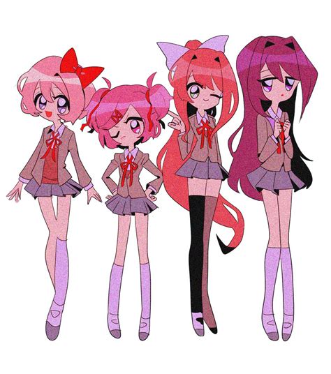 if ddlc was a 90s anime itomilky on twitter r ddlc