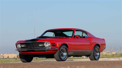 1970 Ford Mustang Mach 1 Fastback Red Cars Wallpapers Hd