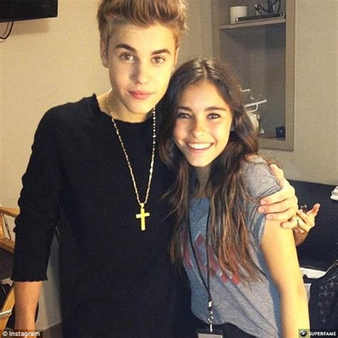 Justin Biebers Protegee Madison Beer Smiles Daily Mail Online