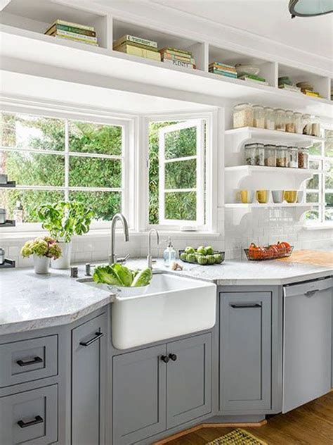 Especially if you don't have other shelving options in your kitchen. 10 Genius Ways to Use That Awkward Space Above Your Kitchen Cabinets | Kitchen design, Kitchen ...