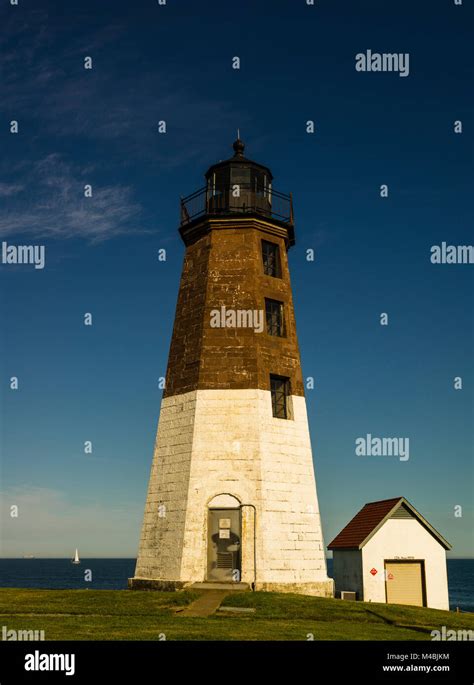 Point Judith Lighthouse Narragansett Rhode Island Usa Stock Photo Alamy