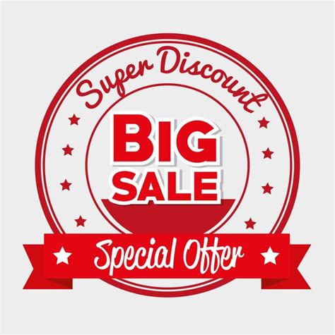 Premium Vector Super Discount Big Sale Special Offer Star Banner