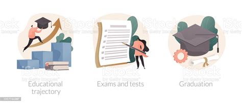Getting An Academic Degree Abstract Concept Vector Illustrations Stock