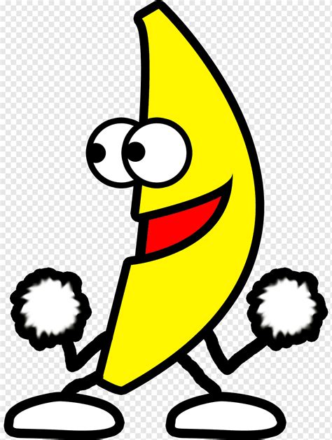Dance Animation Banana Mentega Smiley Fruit Nut Emoticon Png Pngwing