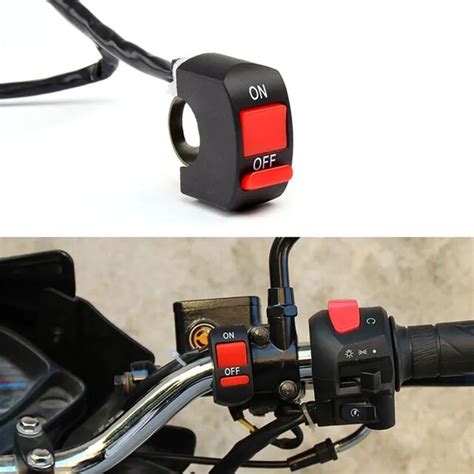 Universal Motorcycle Switches Motorcycle Handlebar Flameout Switch On