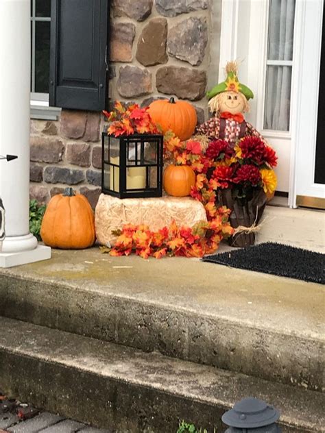 Beautiful 44 Cozy Thanksgiving Porch Decor Ideas Fall Decorations Porch Fall Outdoor Decor