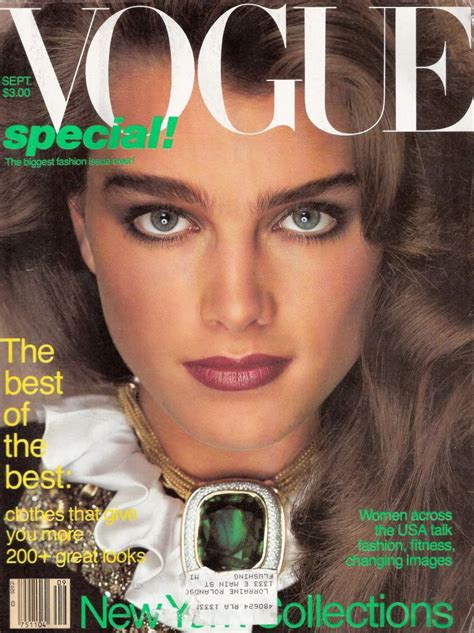 Brooke Shields By Richard Avedon Vogue Us September 1981 Fashion Cover