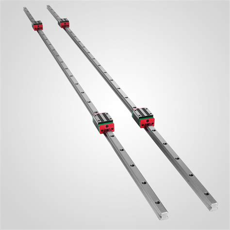 Linear Guideway Rail Hsr15 300mm 1500mm 4 Square Blocks Hsr15ca Ebay