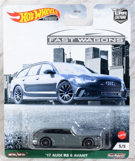 Hotwheels New Car Culture Fast Wagons 17 Audi Rs 6 Avant Alloys Rubber Tyres Diecast Racing