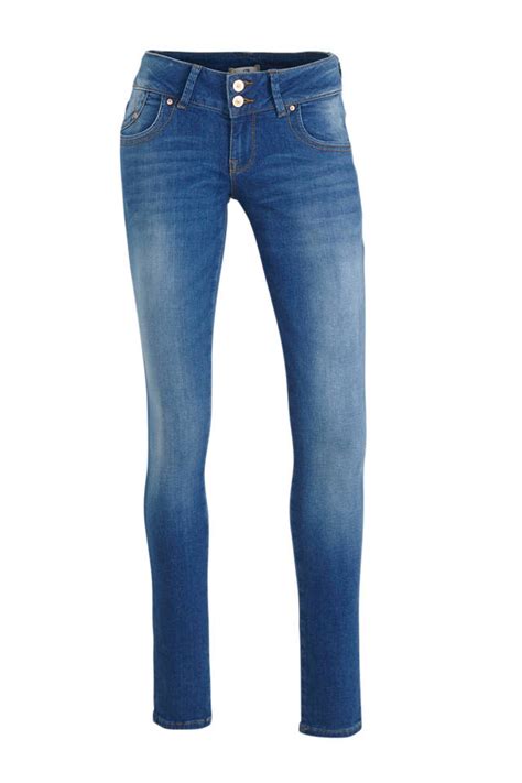 ltb low waist slim fit jeans molly blauw wehkamp