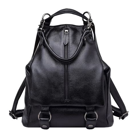 Womens Leather Convertible Backpack Cw206203