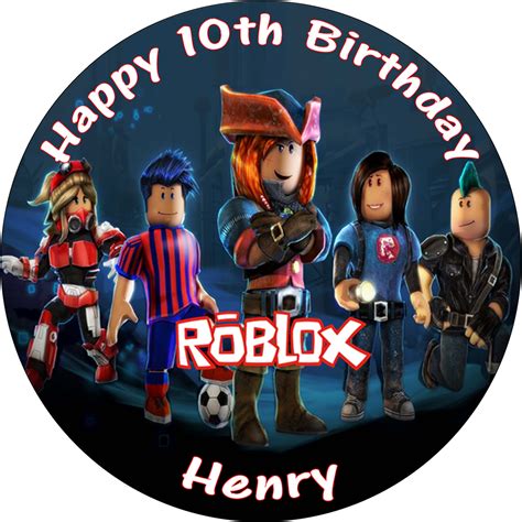 Roblox Happy Birthday Cake Topper Png Printable Vectorency Porn Sex