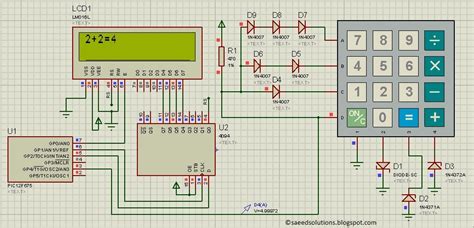 Simple Calculator Circuit Diagram