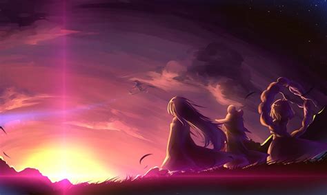 Anime Sunset Wallpapers Top Free Anime Sunset Backgrounds