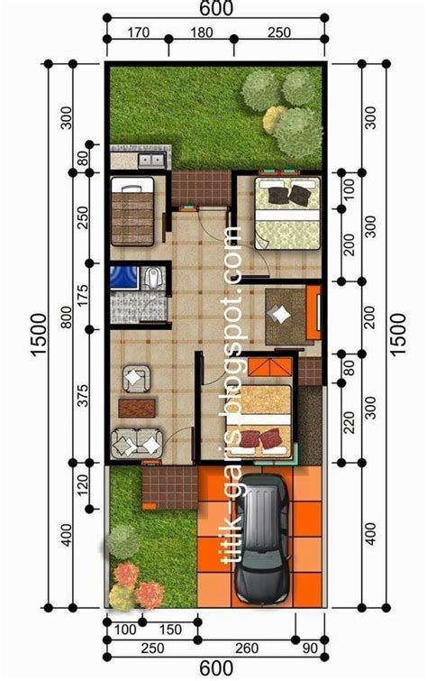 Denah rumah mewah dua lantai terbaru interior rumah kita via. Denah Rumah Ukuran 7x9 Satu Lantai - Denah Rumah