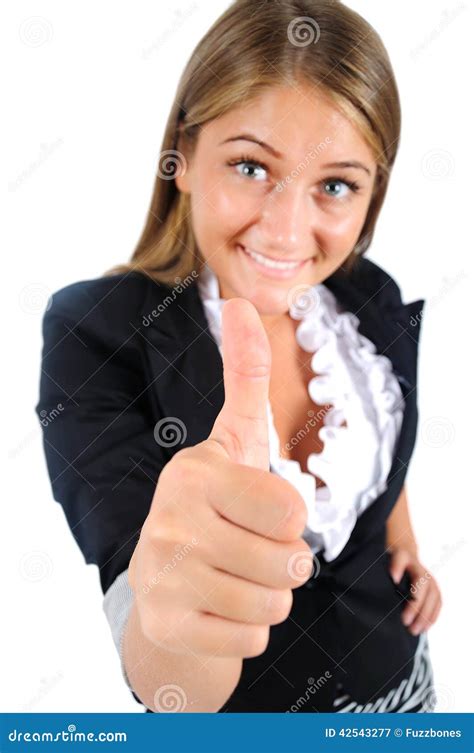 Isolated Business Woman Stock Image Image Of Agree Confident 42543277