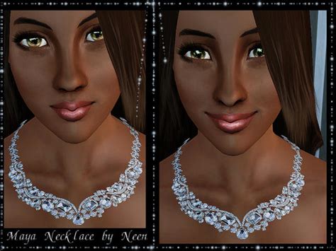 The Sims Resource Maya Diamond Necklace By Neen