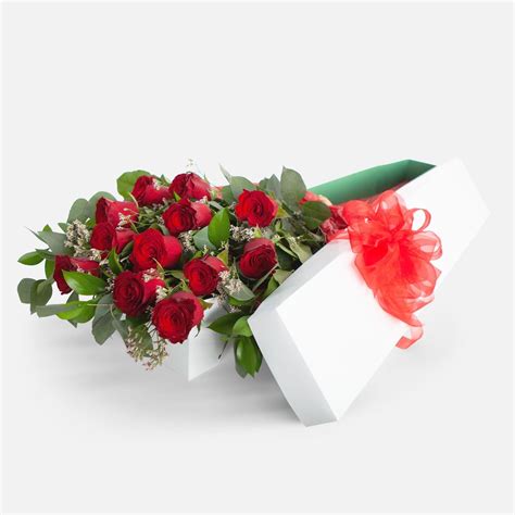 1 Dozen Boxed Red Roses Flower Delivery Nyc