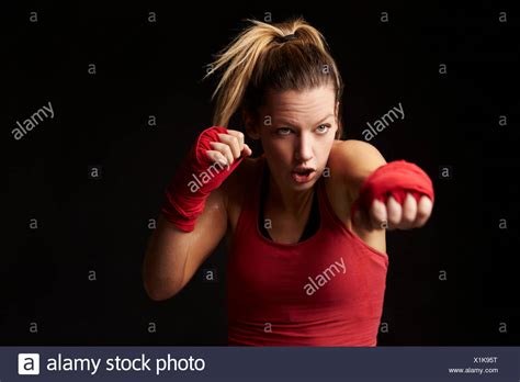 Shadow Boxing Woman Stock Photos And Shadow Boxing Woman Stock Images Alamy