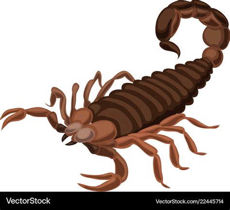 Scorpion Icon Cartoon Style Royalty Free Vector Image