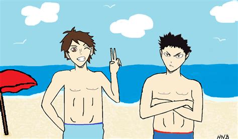 Oikawaiwaizumi At The Beach Contest Entry By Haikyuunobaskue On