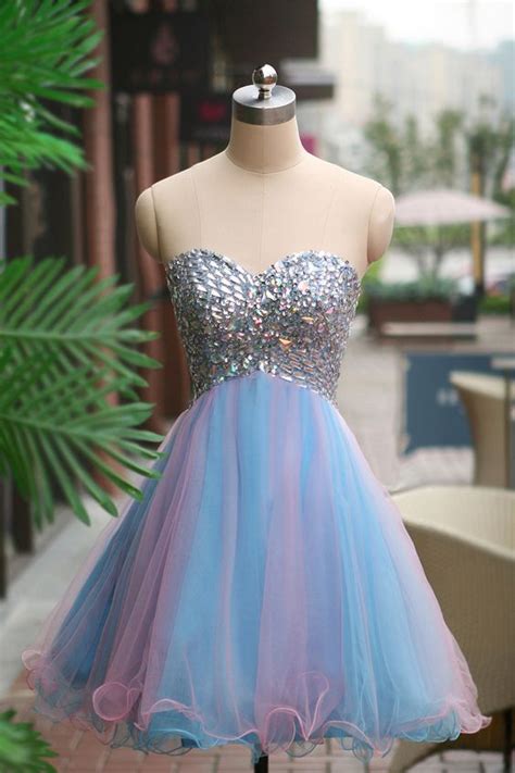 Charming Prom Dresstulle Homecoming Dressbeading Graduation Dress