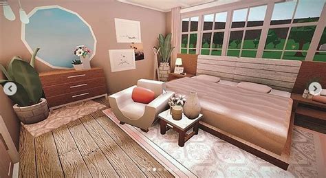 Bloxburg | cute and aesthetic bedroom ideas. Blush bedroom | Tiny house bedroom, Bedroom house plans ...