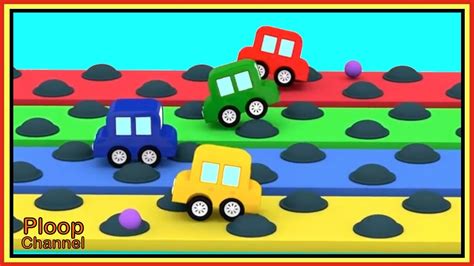 Bumps Race Challenge Cartoon Cars Videos For Kids