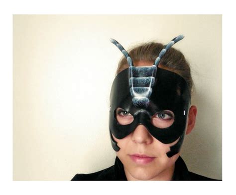 Black Ant Leather Mask Ant Mask Ant Costume Child Or Etsy Black