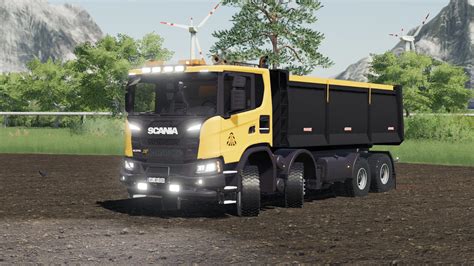 Scania Xt 8x8 Kipper Fs Miner Orange Edition V10 Fs19