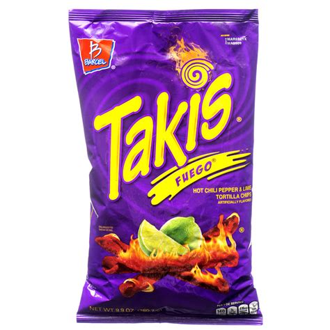 Takis Fuego Hot Chili Pepper And Lime Tortilla Chips 98 Oz 14 Pack
