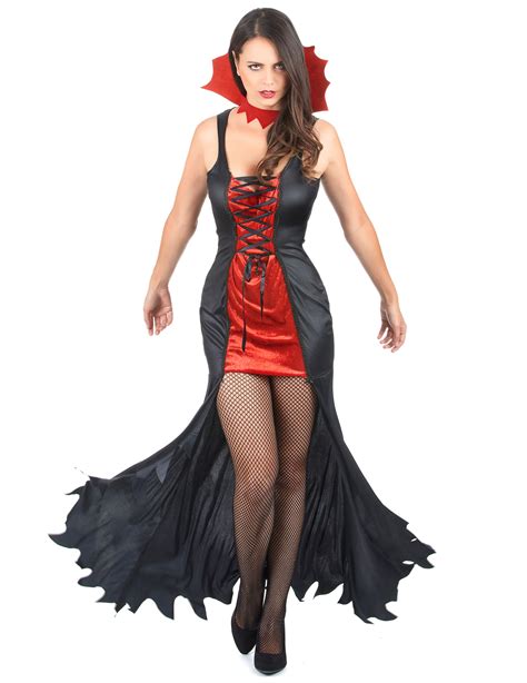 Costume Vampiro Nero E Rosso Donna Halloween Costumi Adulti E Vestiti Di Carnevale Online Vegaoo