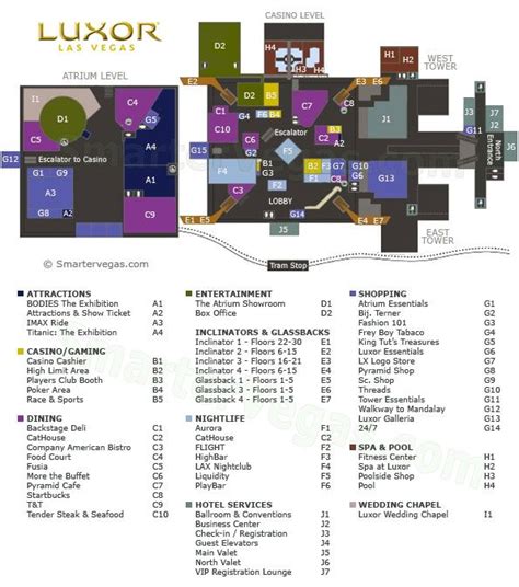 Luxor Las Vegas Map World Map Gray