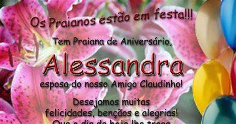 Família Praianos Parabéns Alessandra