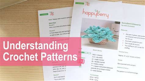 How To Read Crochet Patterns Youtube