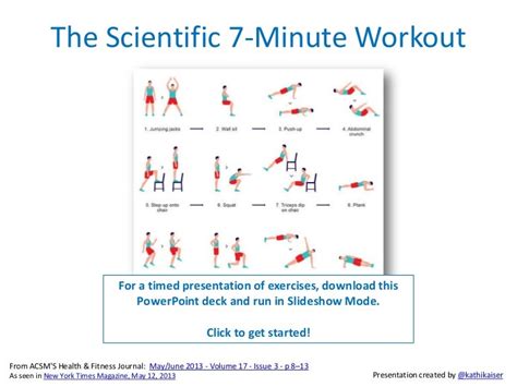 The Scientific 7 Minute Workout A Visual Guide