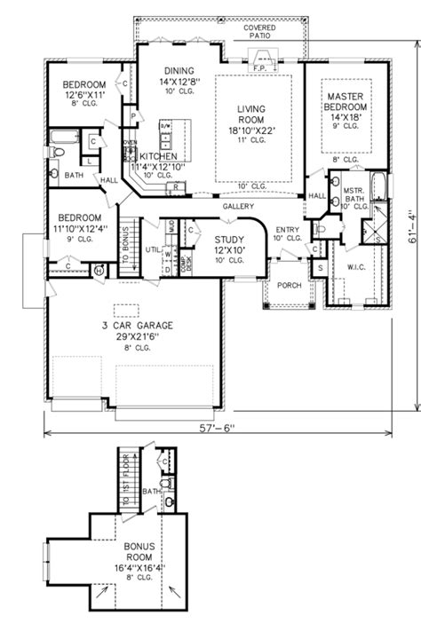 Traditional Style House Plan 3 Beds 25 Baths 2565 Sqft Plan 65 524