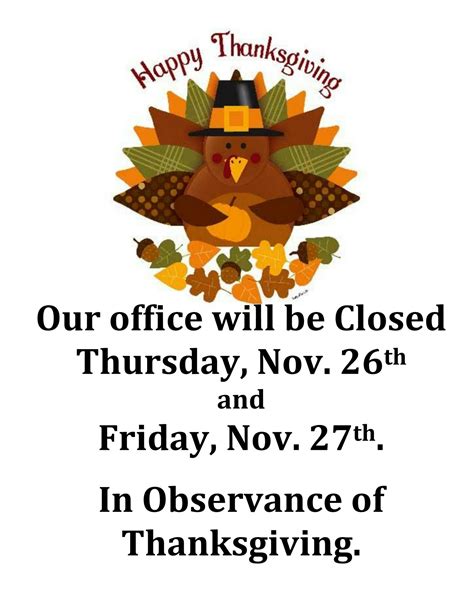 Office Closed For Thanksgiving Holiday Humboldt Bay Municipal Water