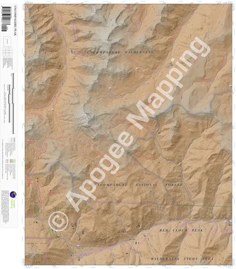 Uncompahgre Peak Co Amtopo By Apogee Mapping Inc