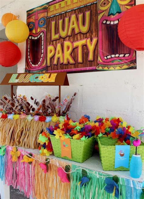 Hawaiian Luau Birthday Party See More Party Ideas At
