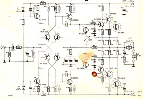 Here in this amplifier circuit. How to Make a Hi-Fi 100 Watt Amplifier Circuit Using 2N3055 Transistors | Circuit Diagram Centre