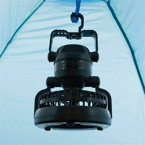 18 Led Camping Ceiling Fan Light Hang Tent Lamp Lantern Outdoor